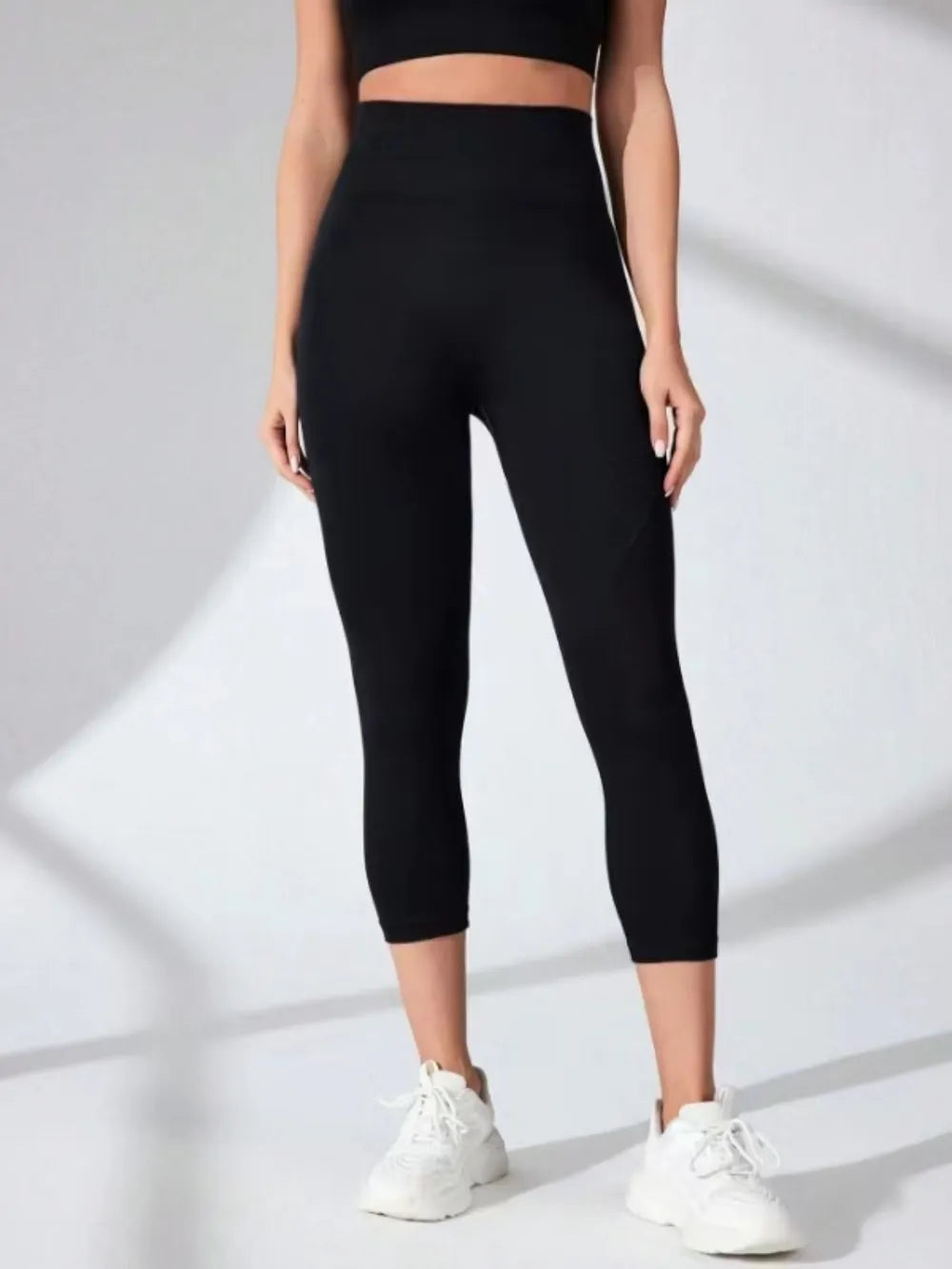 High Waist Cropped Active Leggings Carauana Store