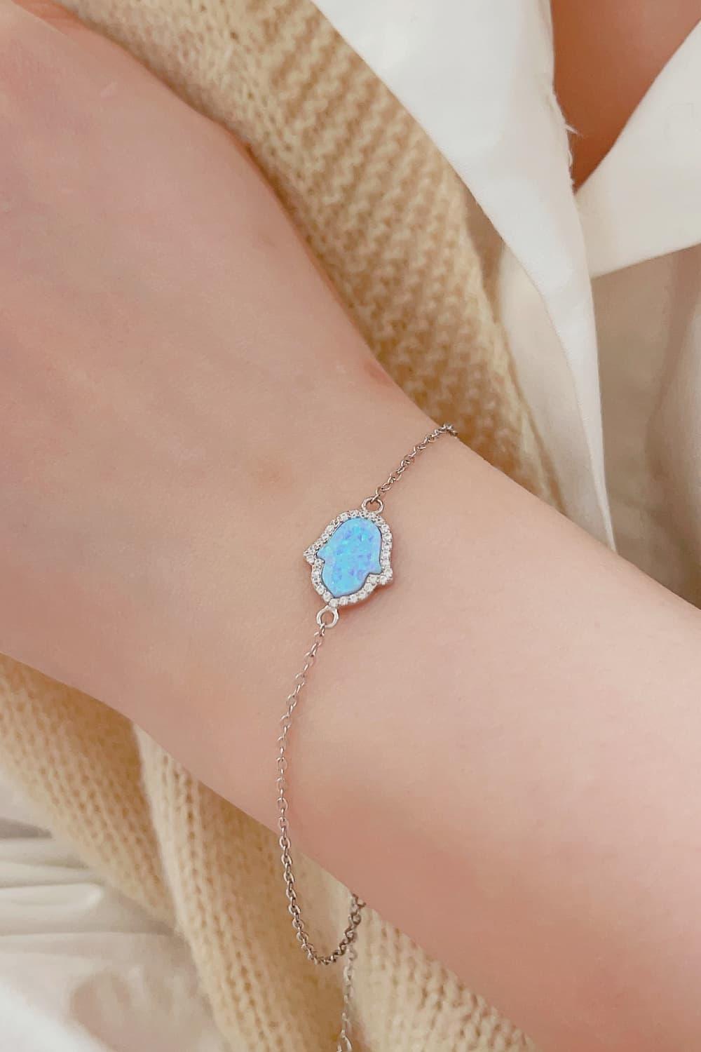 Opal 925 Sterling Silver Bracelet Carauana Store