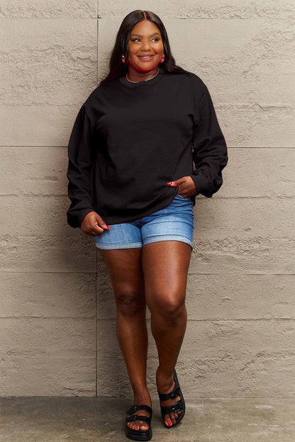 Simply Love Full Size IF I'M TOO MUCH THEN GO FIND LESS Round Neck Sweatshirt Carauana Store