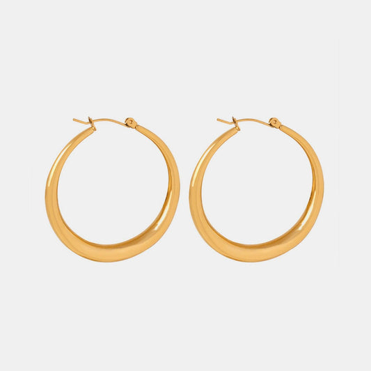18K Gold-Plated Hoop Earrings Carauana Store
