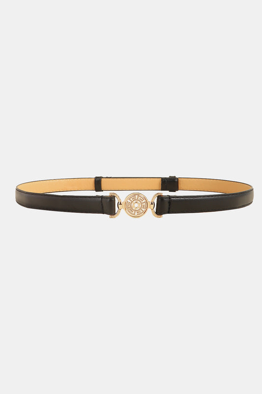 Rhinestone Decor PU Leather Belt Carauana Store