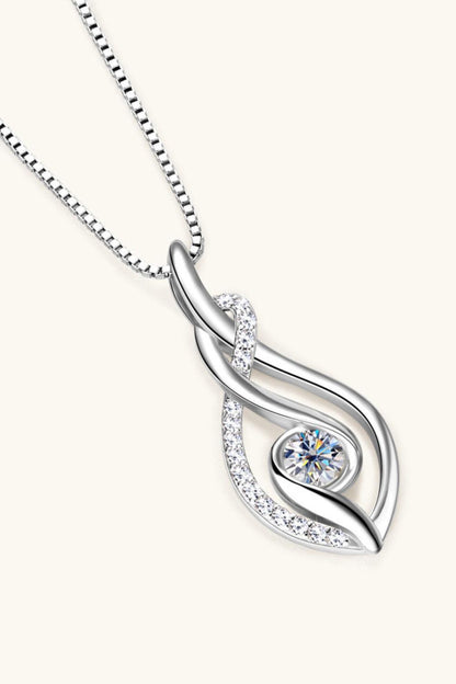 Moissanite 925 Sterling Silver Necklace CaRaUaNa Fashion