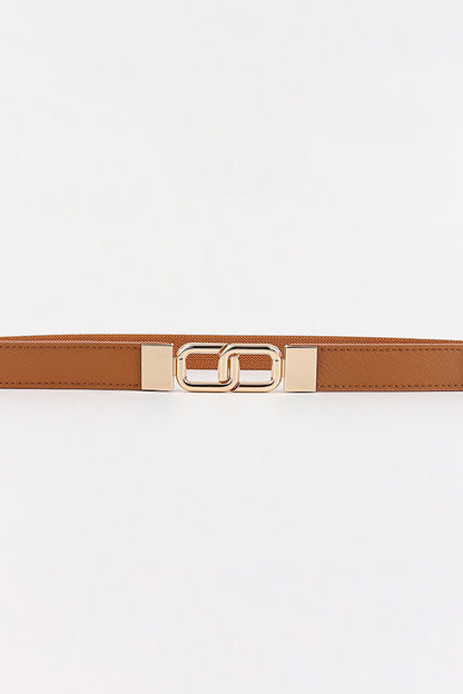 Geometric Double Buckle Elastic Belt Carauana Store