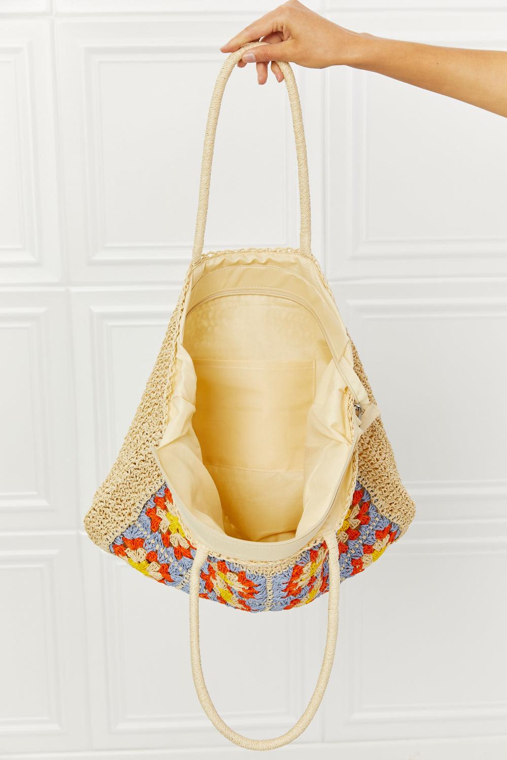 Fame Off The Coast Straw Tote Bag Carauana Store