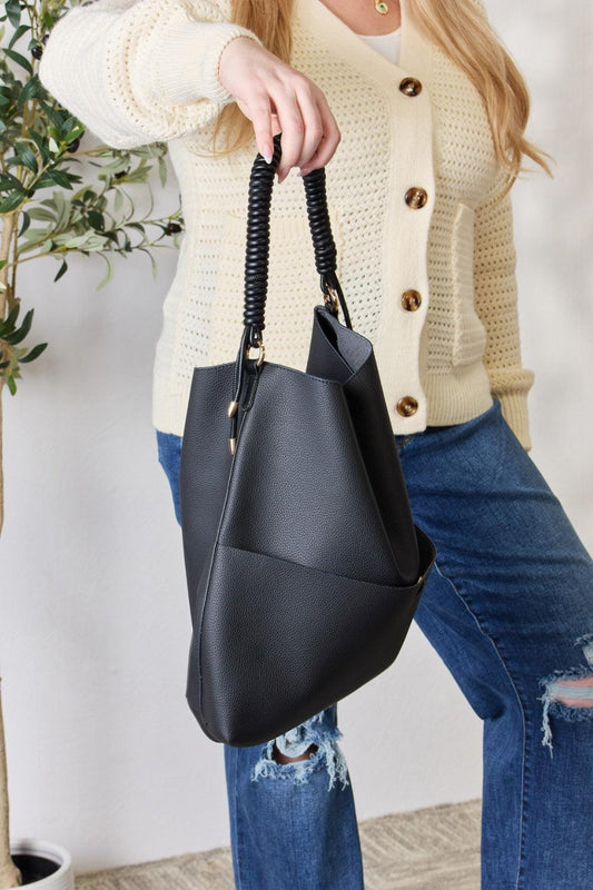 SHOMICO Vegan Leather Handbag with Pouch Carauana Store
