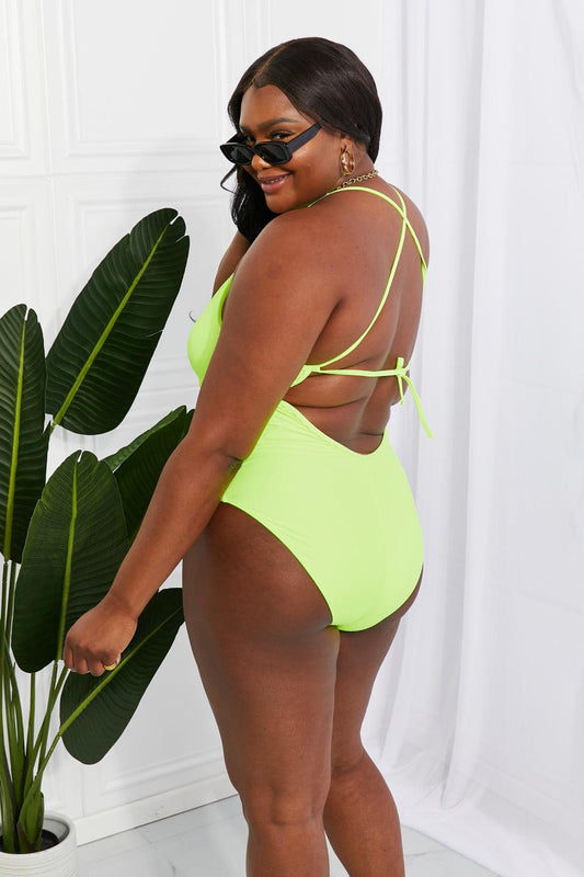 Marina West Swim High Tide One-Piece in Lemon-Lime Carauana Store