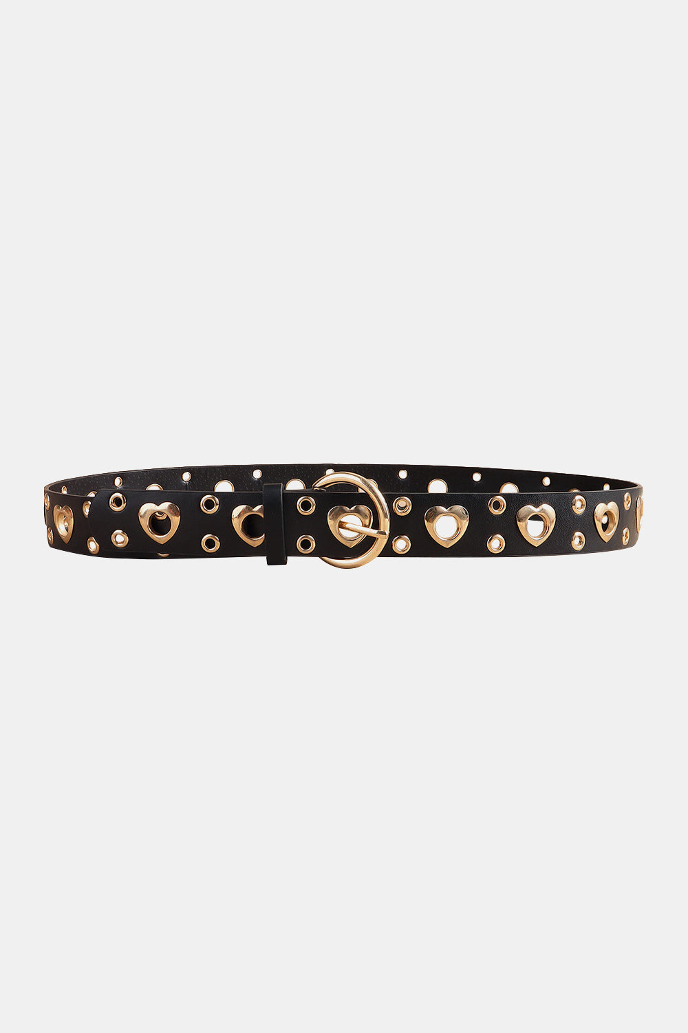 Heart Shape Alloy Detail PU Leather Belt Carauana Store