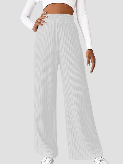 Ribbed High Waist Pants Carauana Store