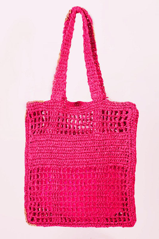 Fame Cutout Letter Graphic Handbag Carauana Store