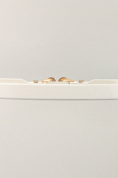 Double Buckle Elastic Belt CaRaUaNa Fashion