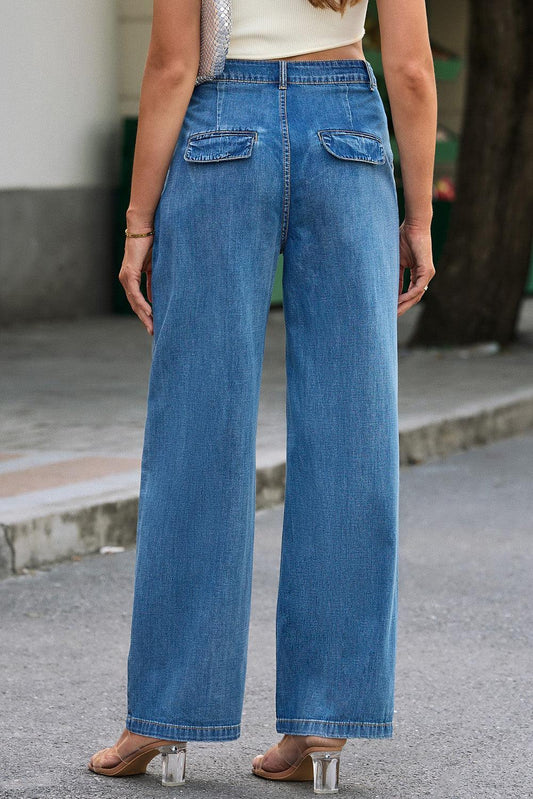 High Waist Wide Leg Jeans Carauana Store