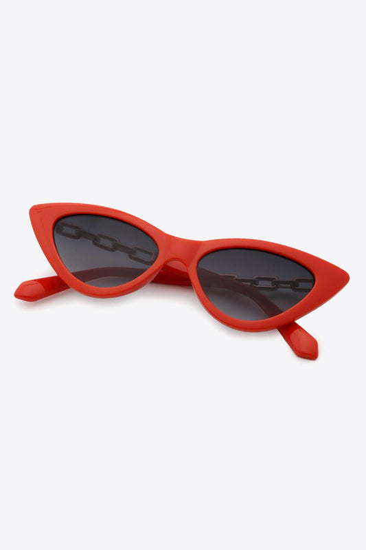 Chain Detail Cat-Eye Sunglasses Carauana Store