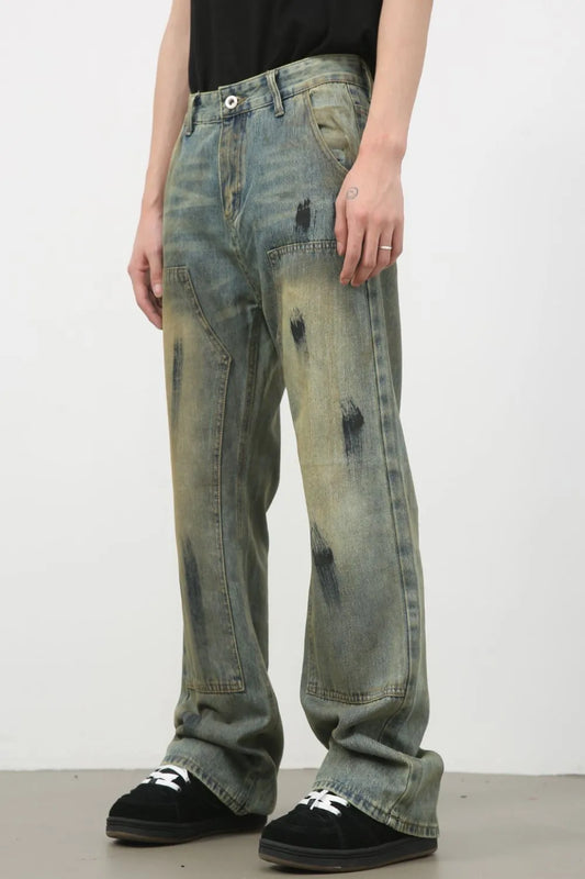 Men's Mid Rise Loose Fit Jeans Carauana Store