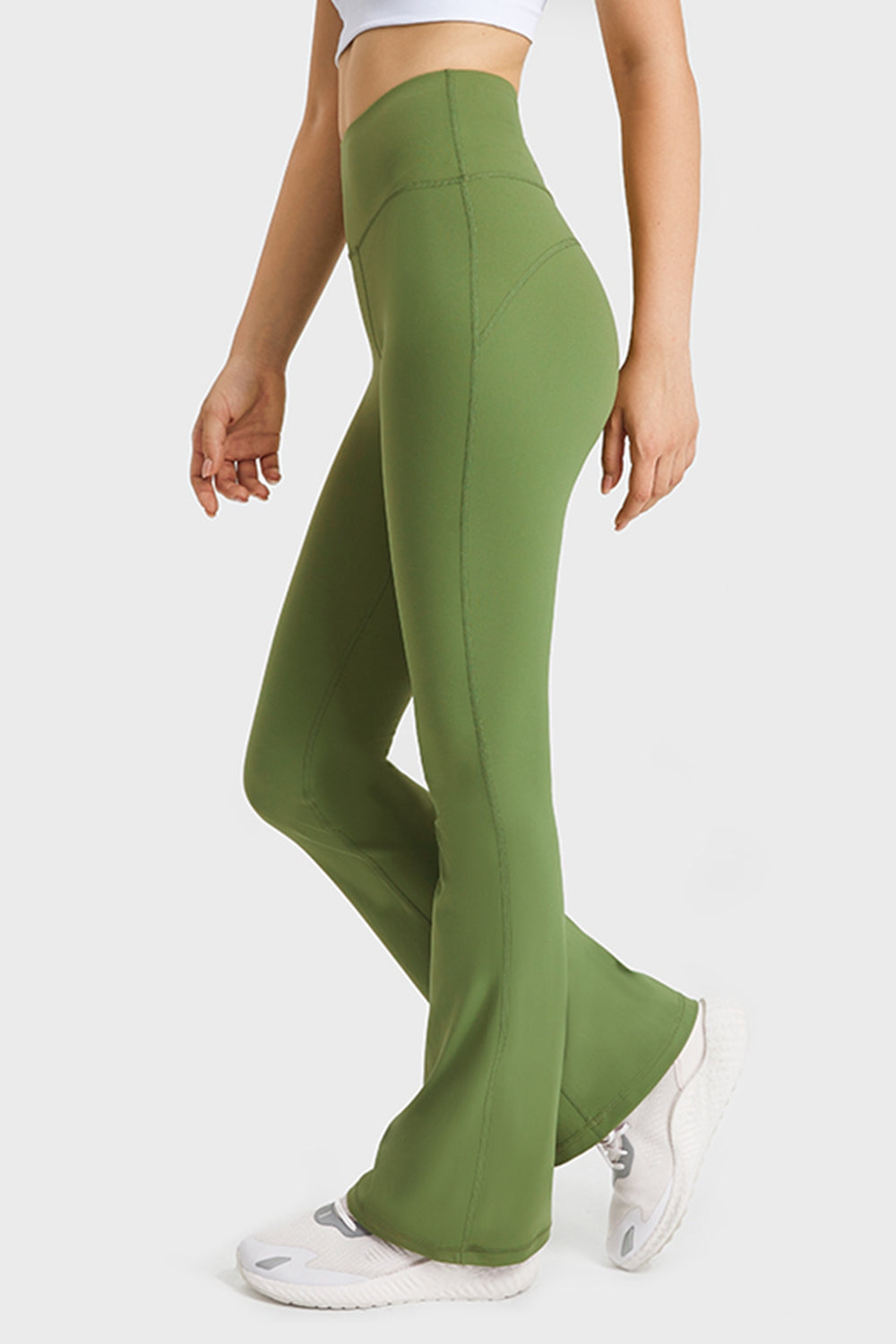 Millennia Elastic Waist Flare Yoga Pants Carauana Store