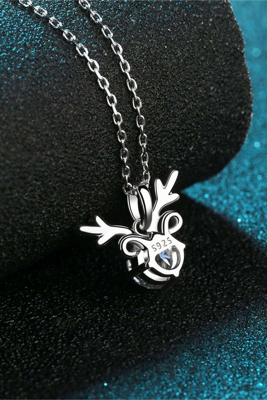 1 Carat Moissanite 925 Sterling Silver Necklace Carauana Store