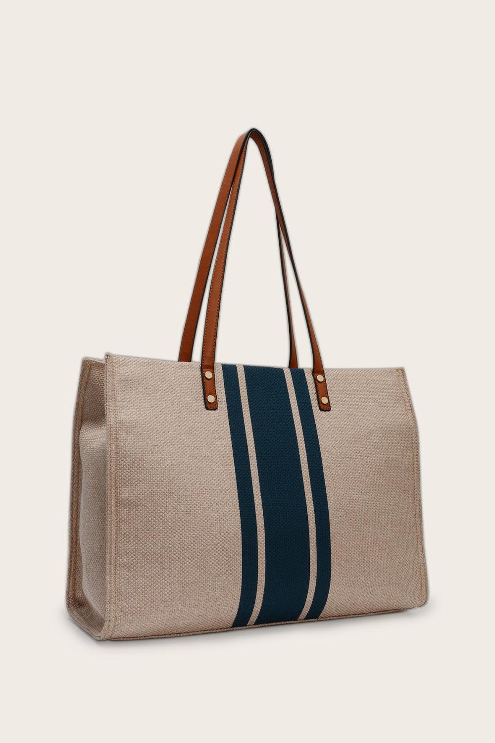 Striped Tote Bag CaRaUaNa Fashion