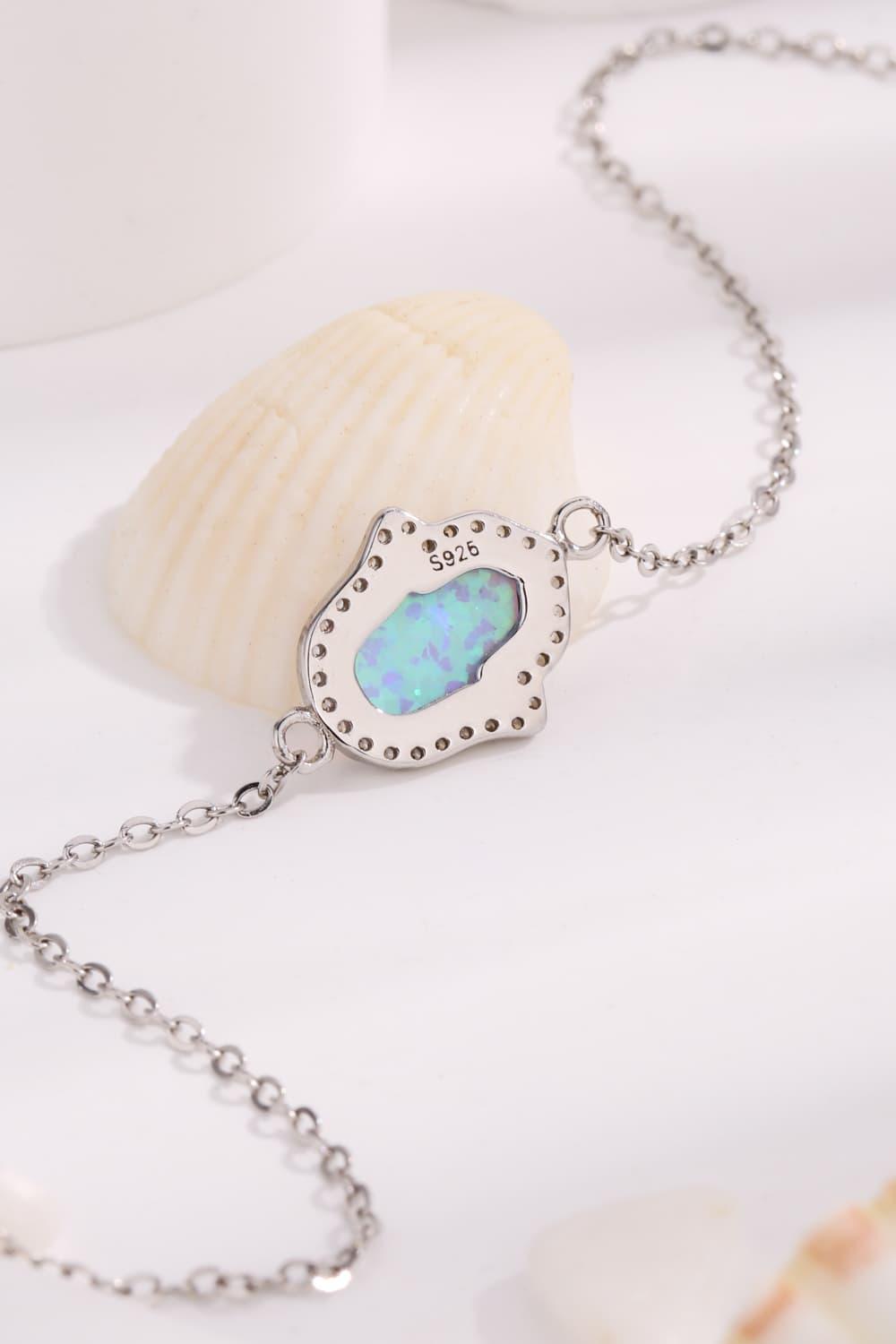Opal 925 Sterling Silver Bracelet Carauana Store