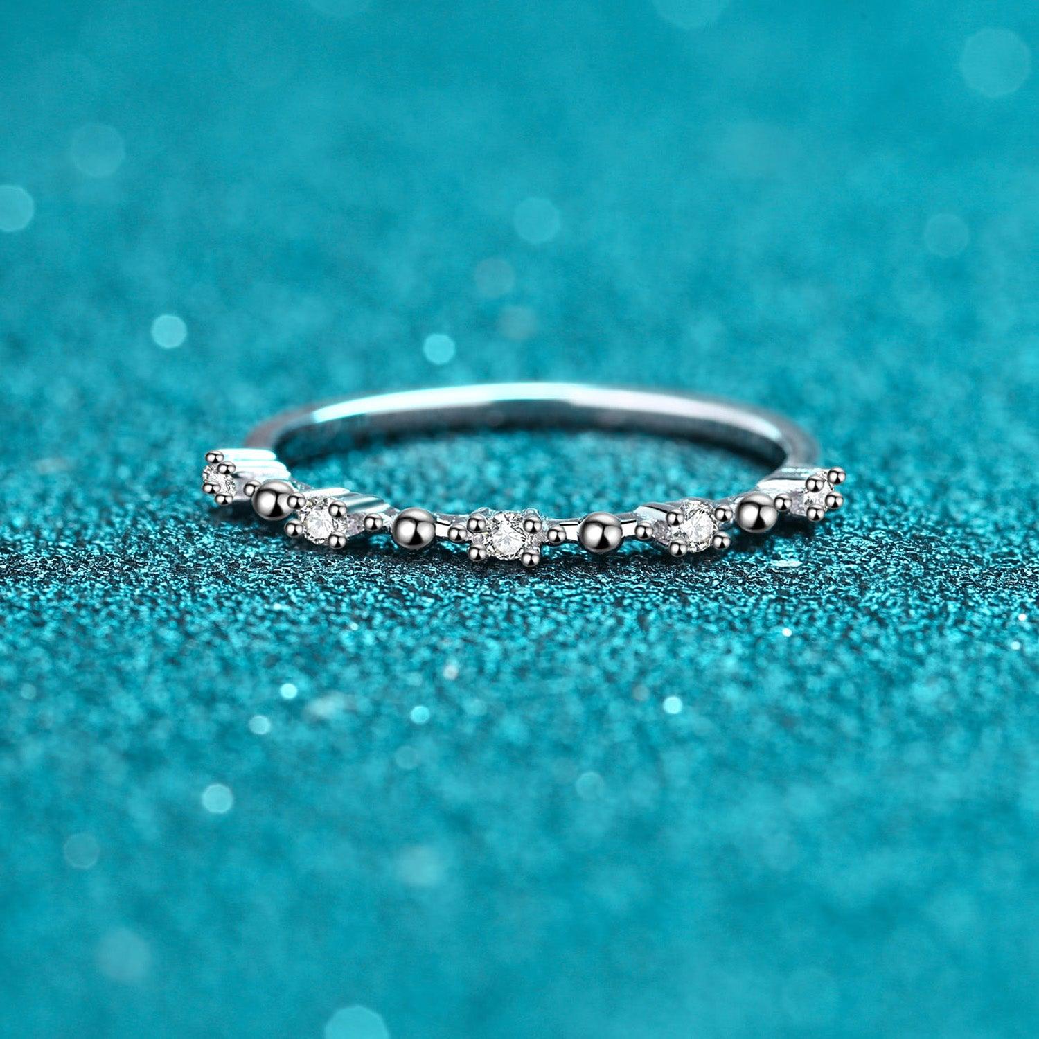 Moissanite 925 Sterling Silver Ring Carauana Store