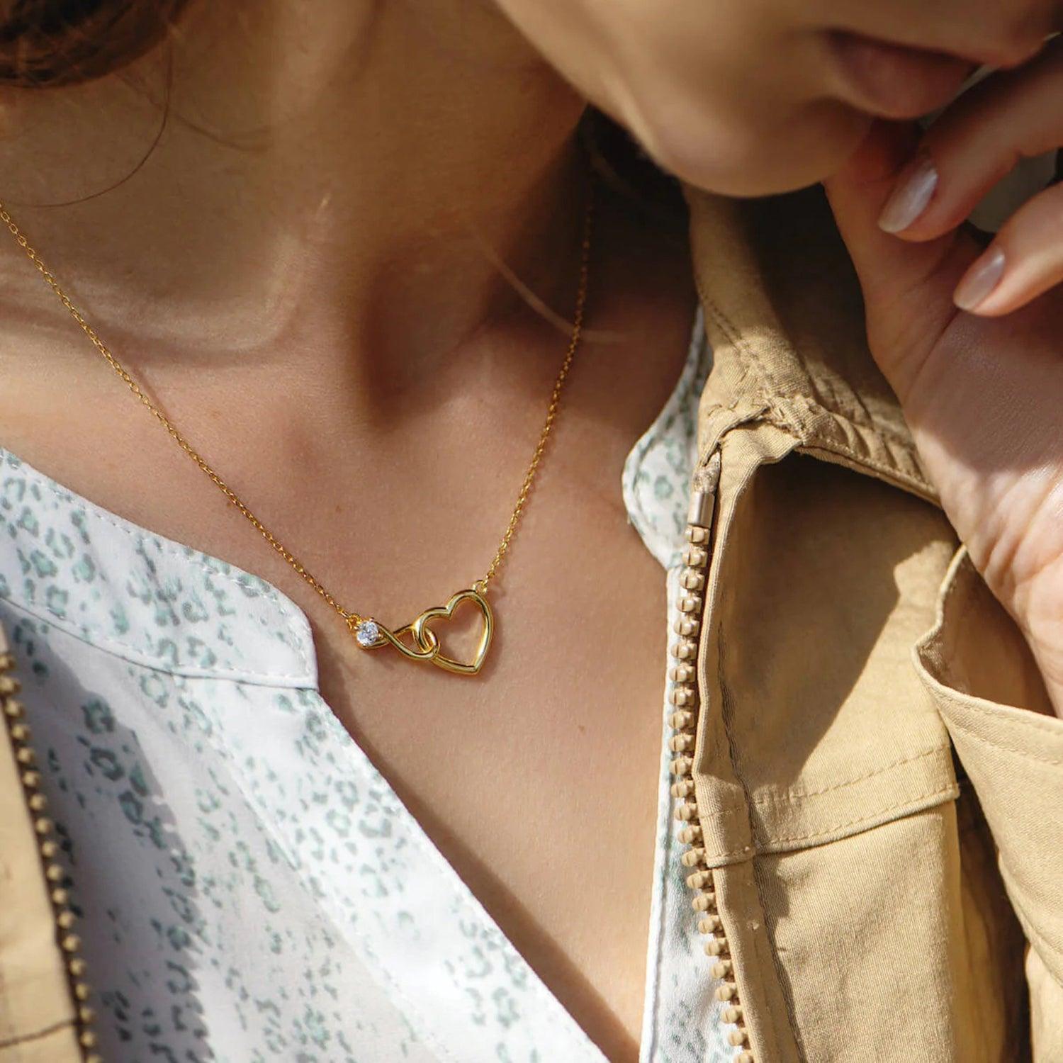 Heart Shape Zircon 18K Gold-Plated Necklace Carauana Store