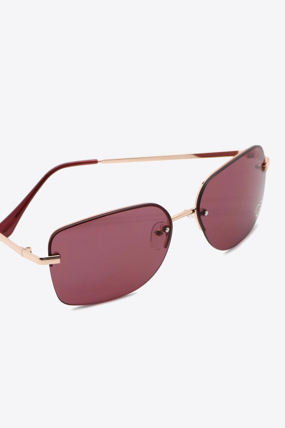 Rhinestone Heart Metal Frame Sunglasses Carauana Store