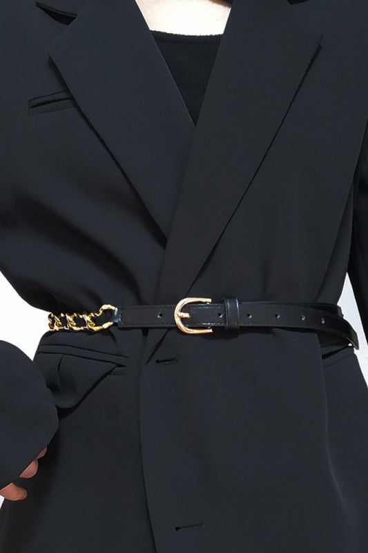 PU Chain Skinny Belt Carauana Store