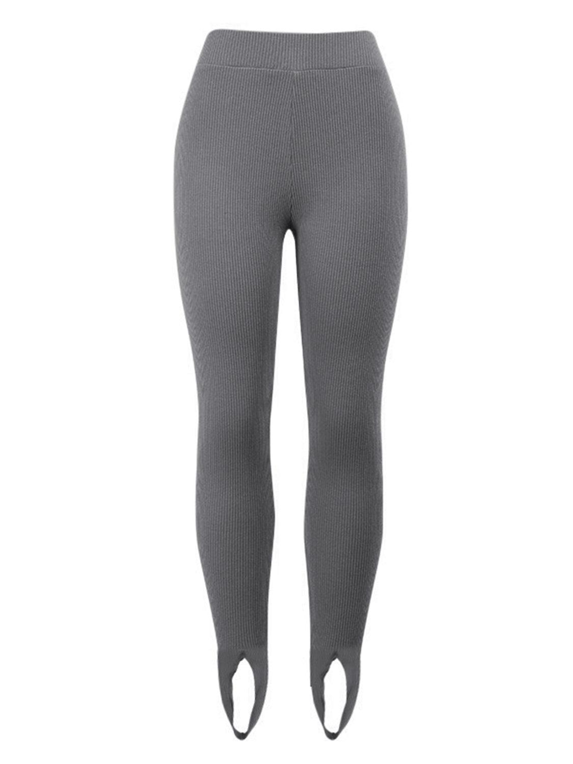 Ribbed Mid Waist Leggings Carauana Store