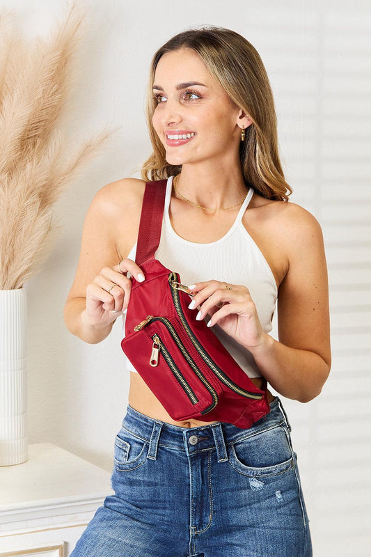 Fame Triple Pocket Nylon Fanny Pack Carauana Store