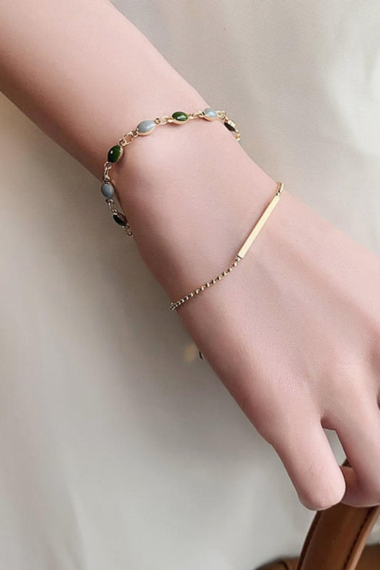 Alloy Double-Layered Bracelet Carauana Store