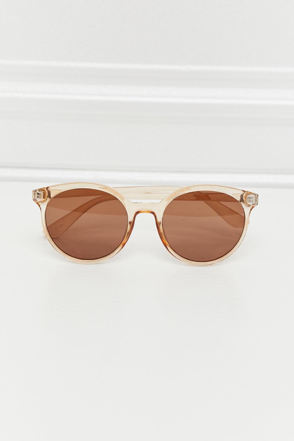 Round Full Rim Polycarbonate Frame Sunglasses Carauana Store
