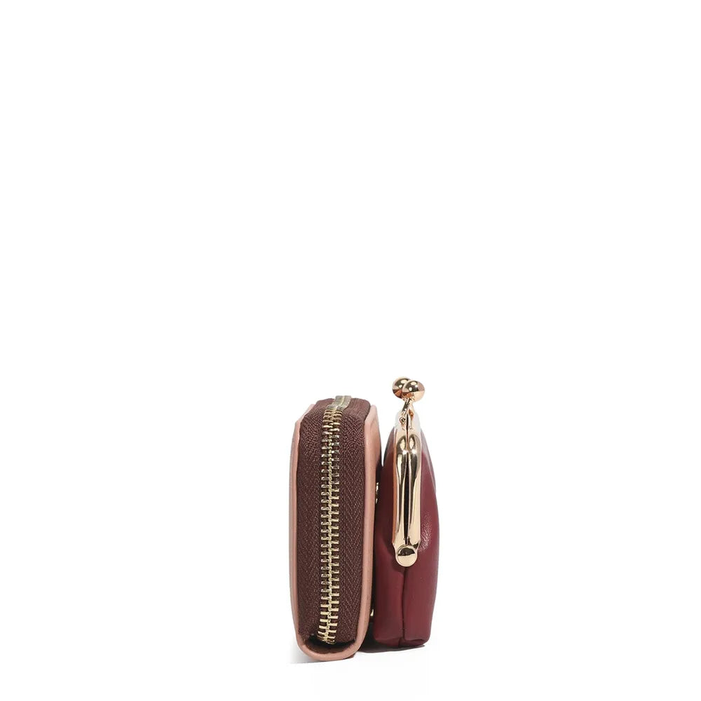 Nicole Lee USA Kiss-Lock Vegan Leather Mini Wallet Carauana Store