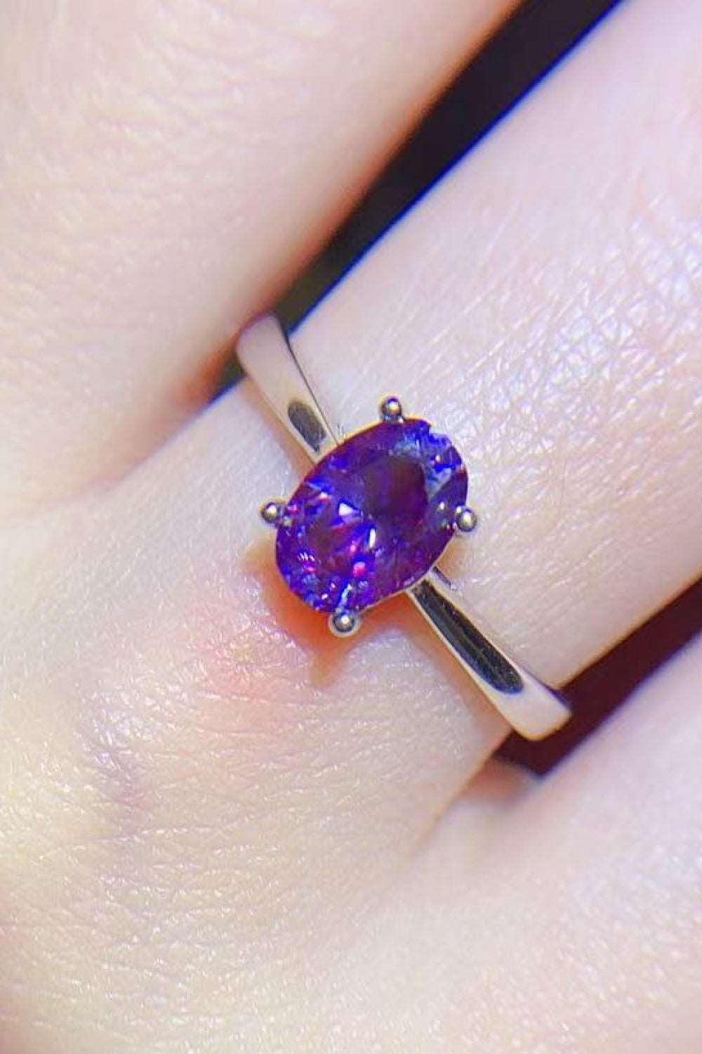 1 Carat Moissanite 4-Prong Solitaire Ring Carauana Store