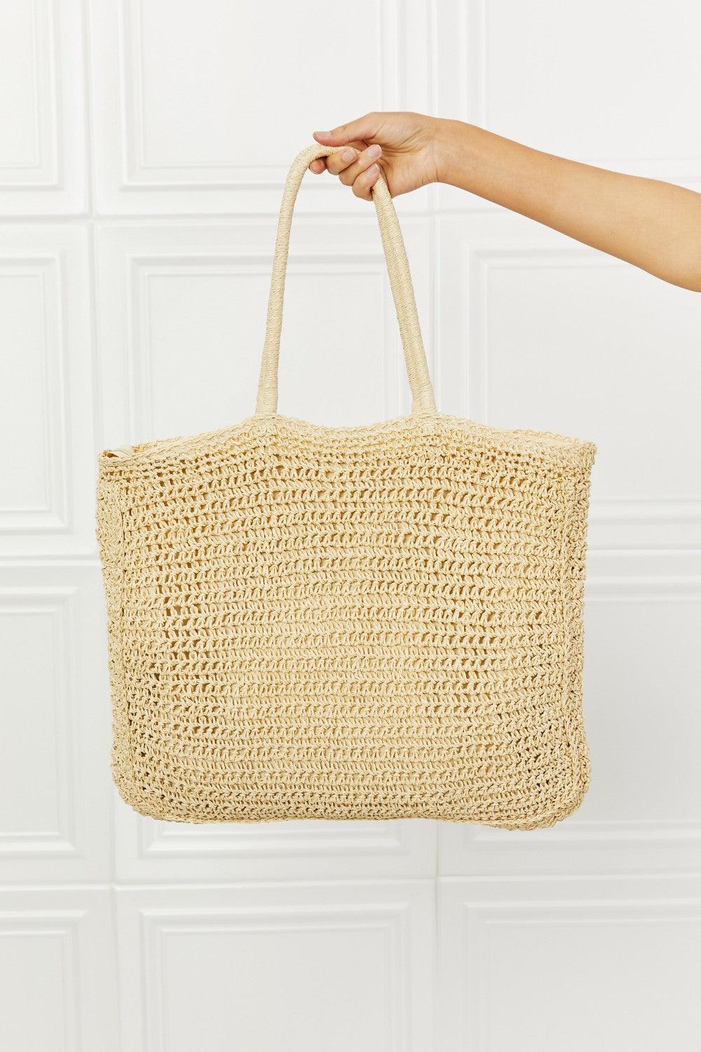 Fame Off The Coast Straw Tote Bag Carauana Store
