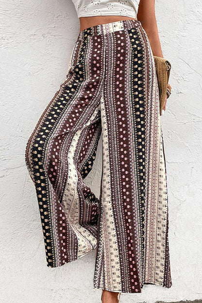 Floral High Waist Wide Leg Pants Carauana Store
