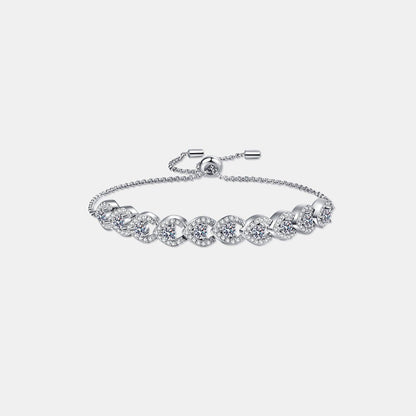 1 Carat Moissanite 925 Sterling Silver Bracelet Carauana Store