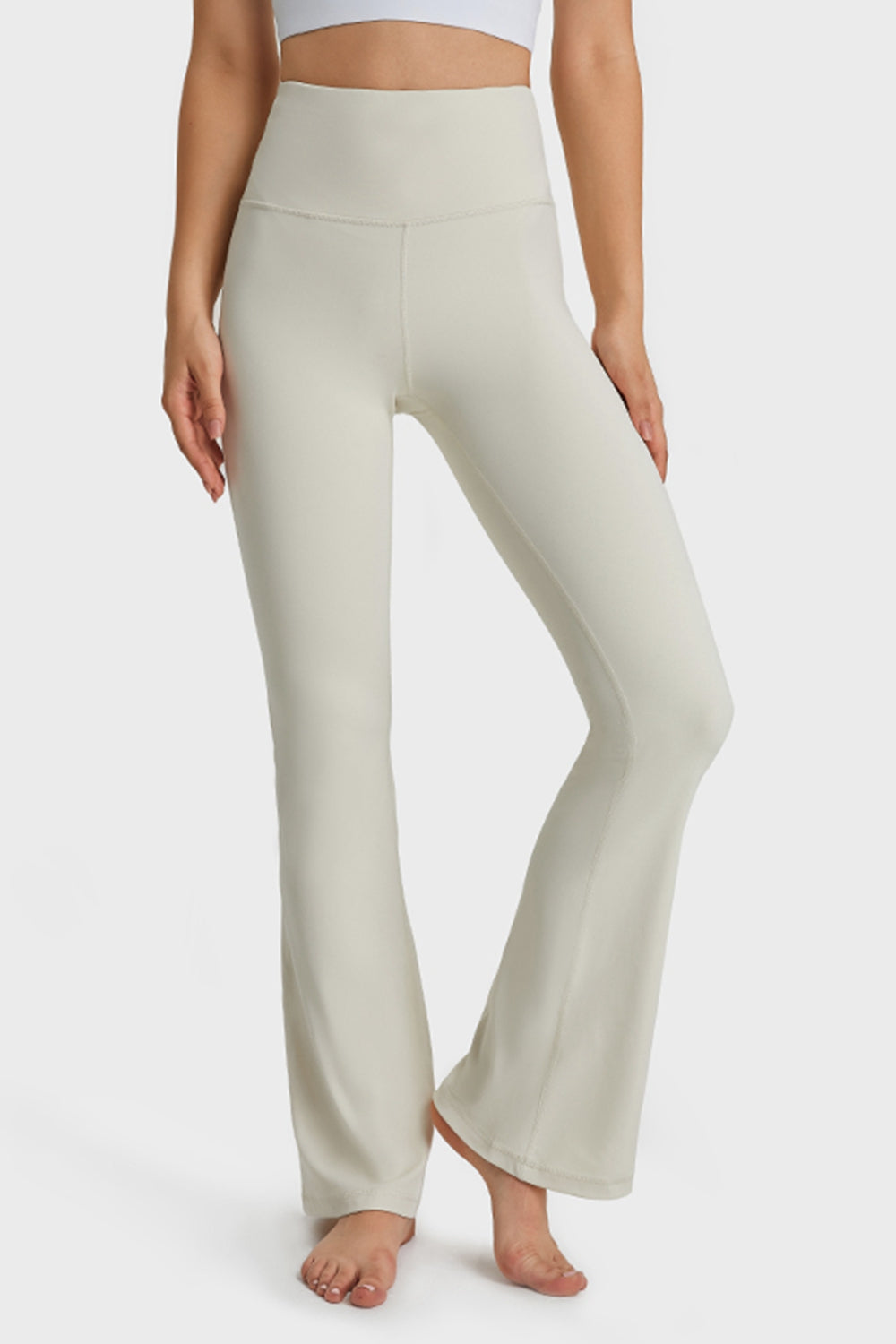 Millennia Elastic Waist Flare Yoga Pants Carauana Store