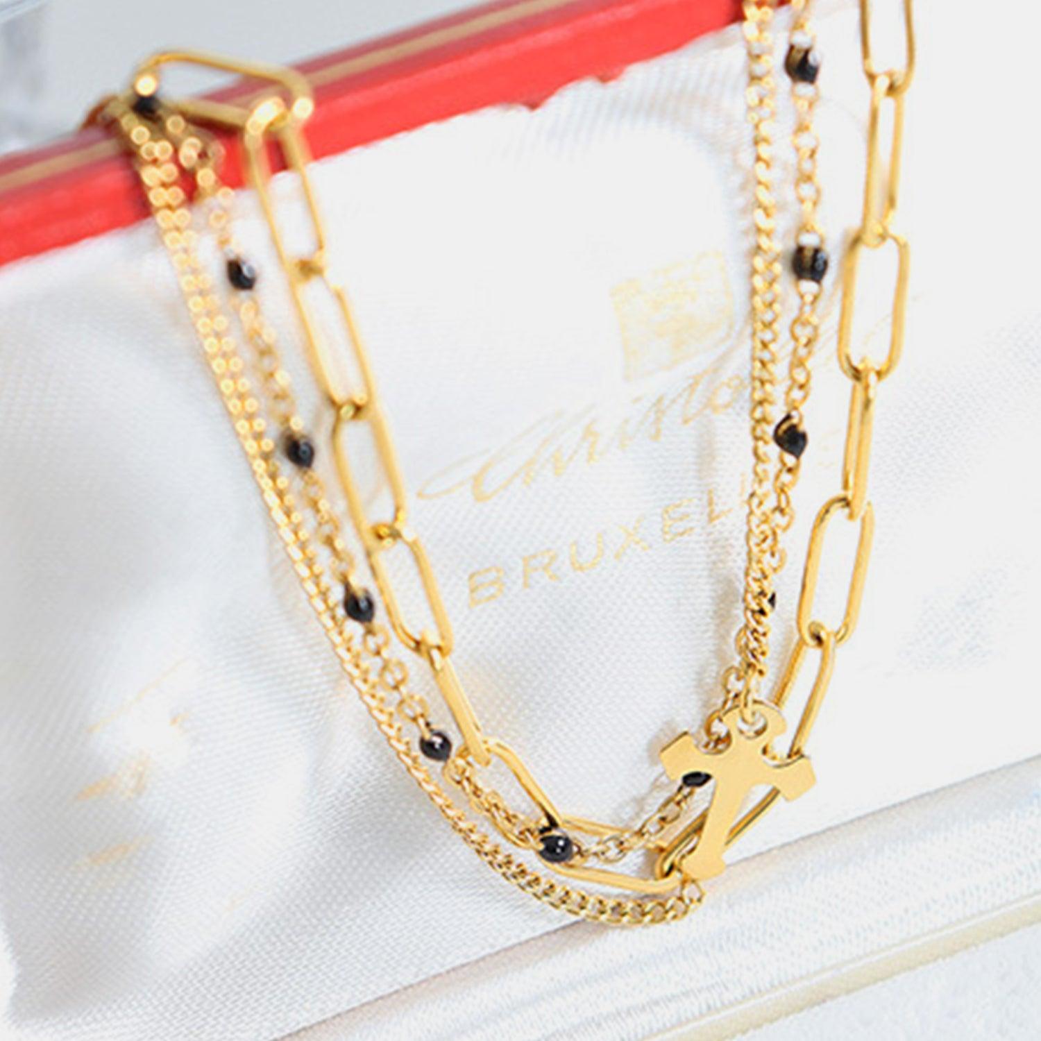 Titanium Steel Three-Layered Bracelet Carauana Store