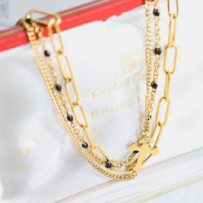 Titanium Steel Three-Layered Bracelet Carauana Store