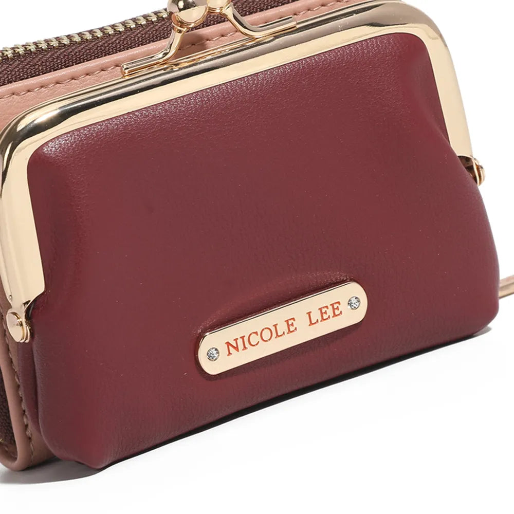 Nicole Lee USA Kiss-Lock Vegan Leather Mini Wallet Carauana Store