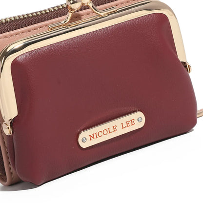 Nicole Lee USA Kiss-Lock Vegan Leather Mini Wallet Carauana Store