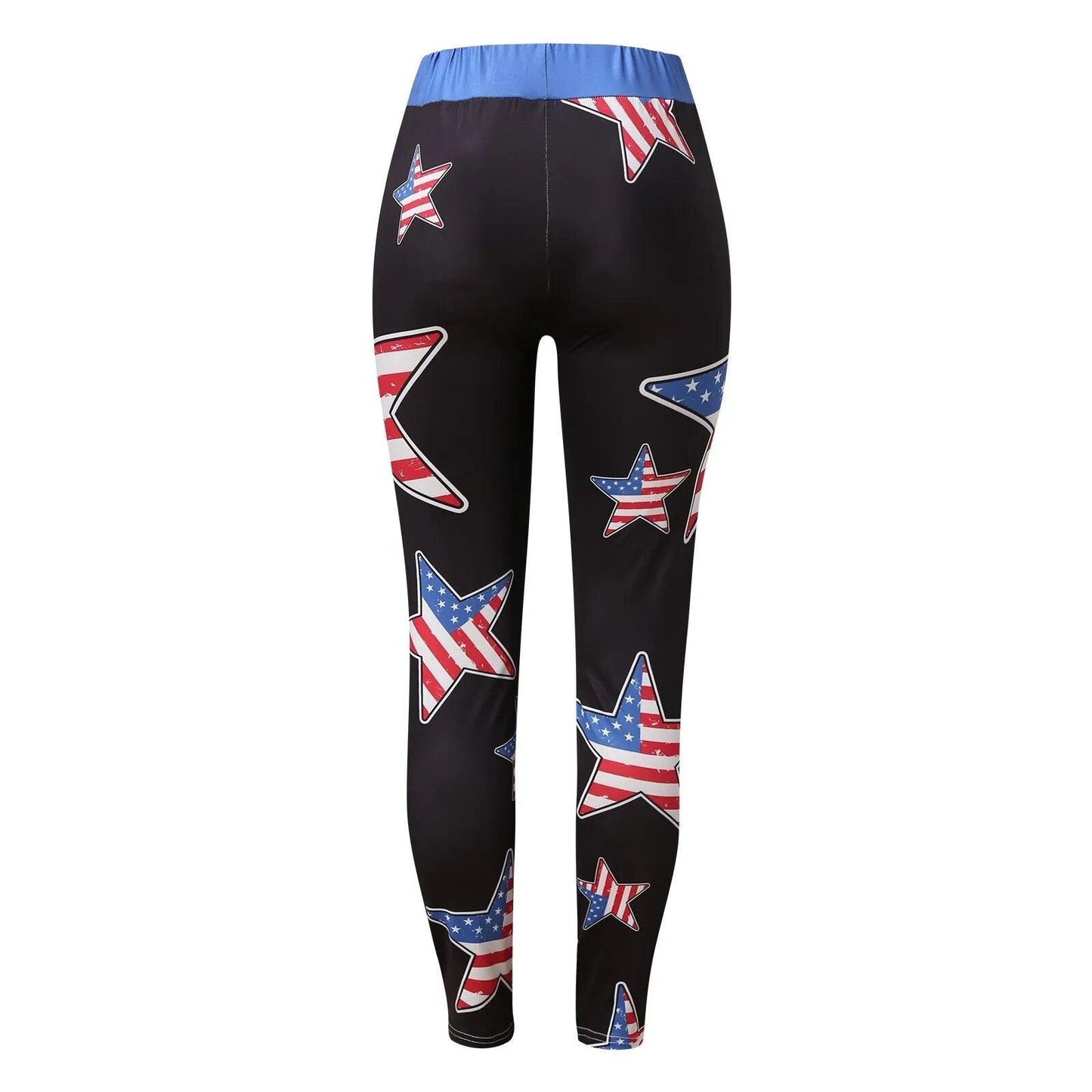 American Flag Printed Leggings For Women Tummy Control Skinny Pants For Yoga Running Pilates Free Shipping