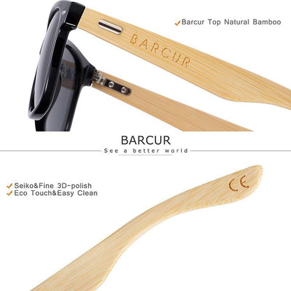 BARCUR Bamboo Sunglasses