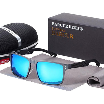 BARCUR Hot Black Goggle Male Sunglasses UV400