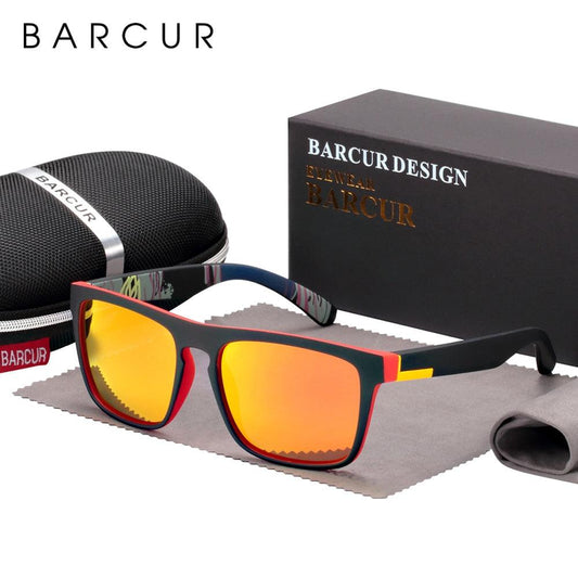 BARCUR NEW Polarized Sunglasses Men Driving Shades