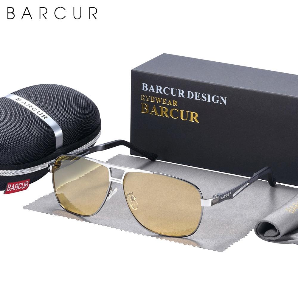 BARCUR Pilot Night View Sunglasses Polarized