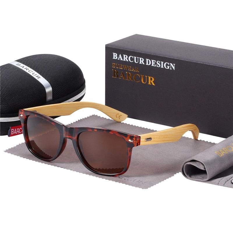 BARCUR Polarized Glasses Bamboo Wood