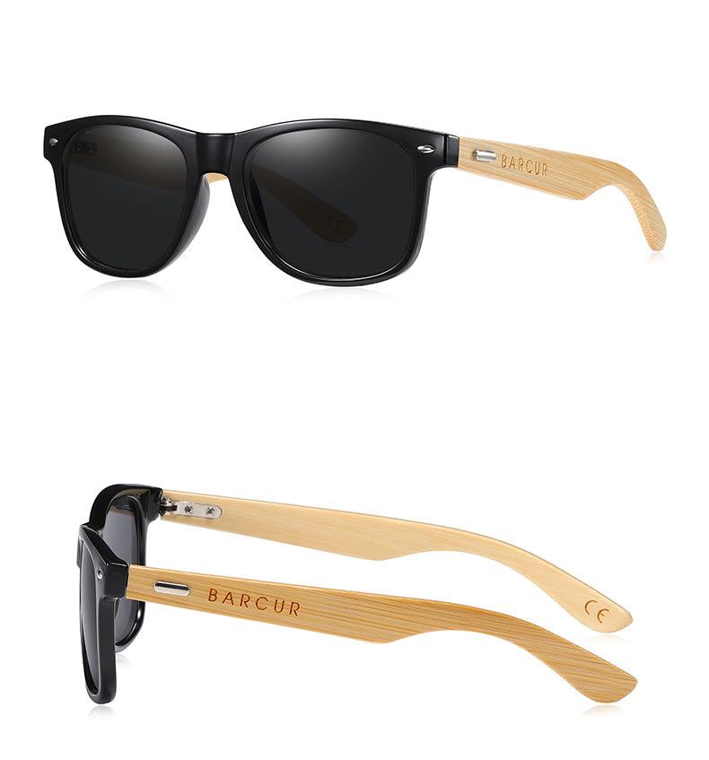 BARCUR Polarized Glasses Bamboo Wood