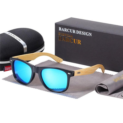 BARCUR Polarized Glasses Bamboo Wood