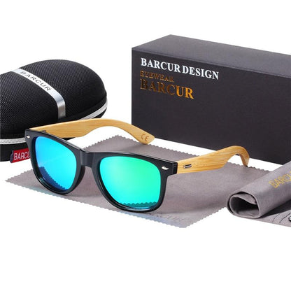 BARCUR Polarized Glasses Bamboo Wood