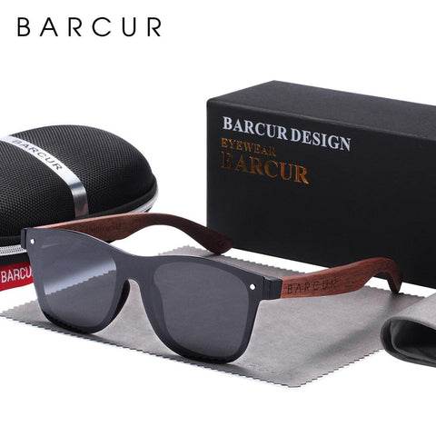 BARCUR Walnut Sunglasses Polarized