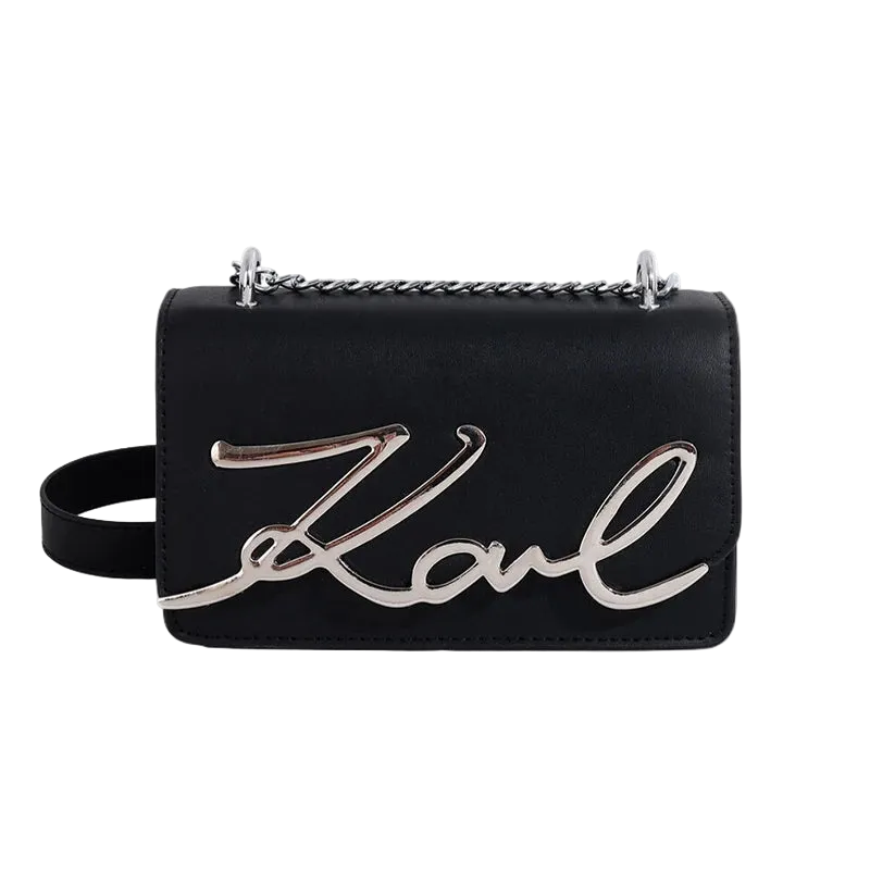 Black CaRaUaNa Karl Clutch Bag